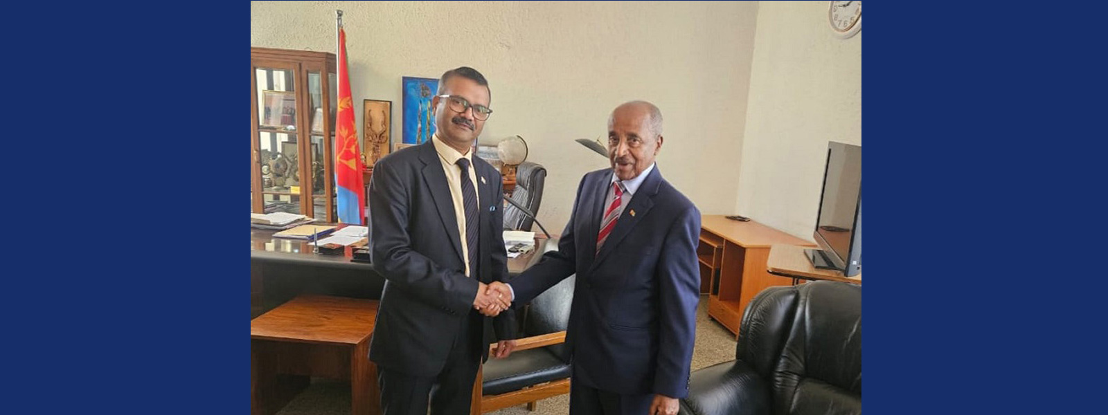 Ambassador Raj Kamal calls on Eritrea's Minister of Foreign Affairs, H.E. Mr. Osman Saleh Mohammed